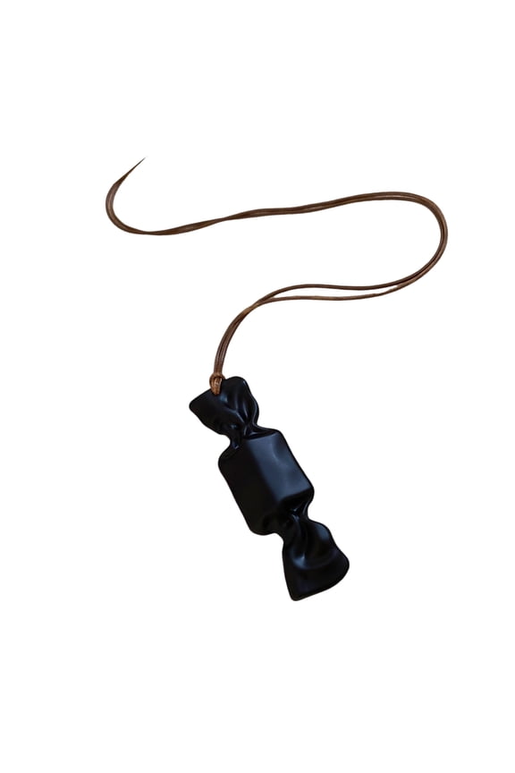 Candy Resin Pendant Neck Chain Wax Rope Long Necklace Excellent For Adding Color To Ensembles In Social Function