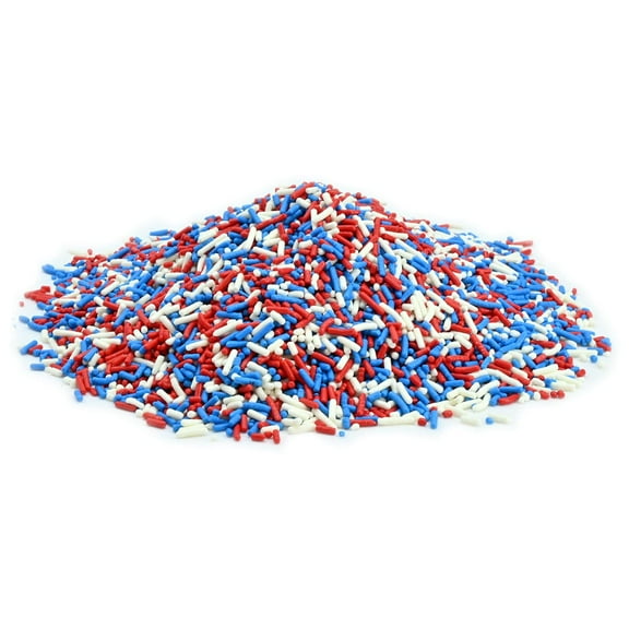 Candy Retailer All American Patriotic Cupcake Sprinkles (Red, White, & Blue Sprinkles, 4oz)