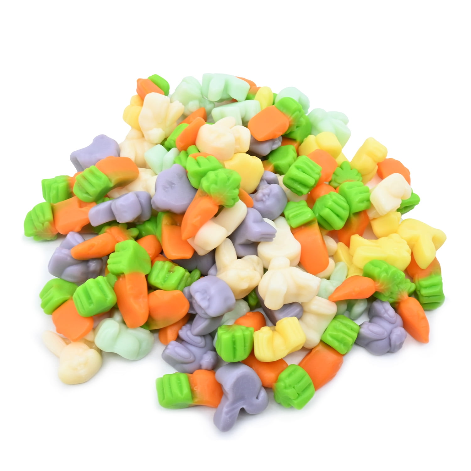 Candy Retailer Carrots Rabbits and Cottontails Gummies 1 Lb - Walmart.com