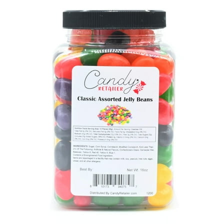 Candy Retailer Classic Assorted Jelly Beans 1 Pound