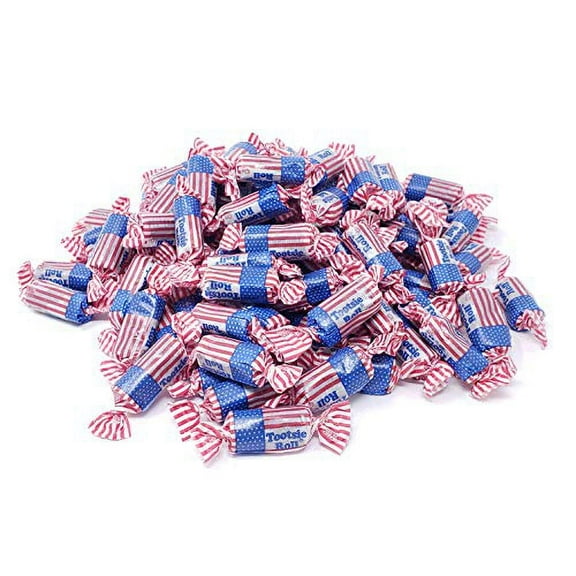 Candy Retailer - Flag Tootsie Rolls - Patriotic Candy - Red White and Blue Candy - Perfect for Fourth of July - 1 Pound