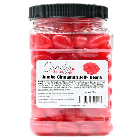Candy Retailer Jumbo Jelly Beans (Cinnamon, 2 Lb)