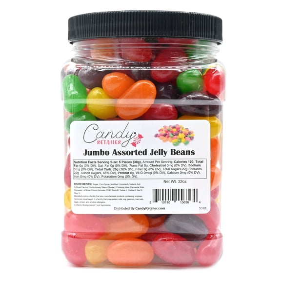 Candy Retailer Jumbo Jelly Beans (Assorted, 2 Lb)