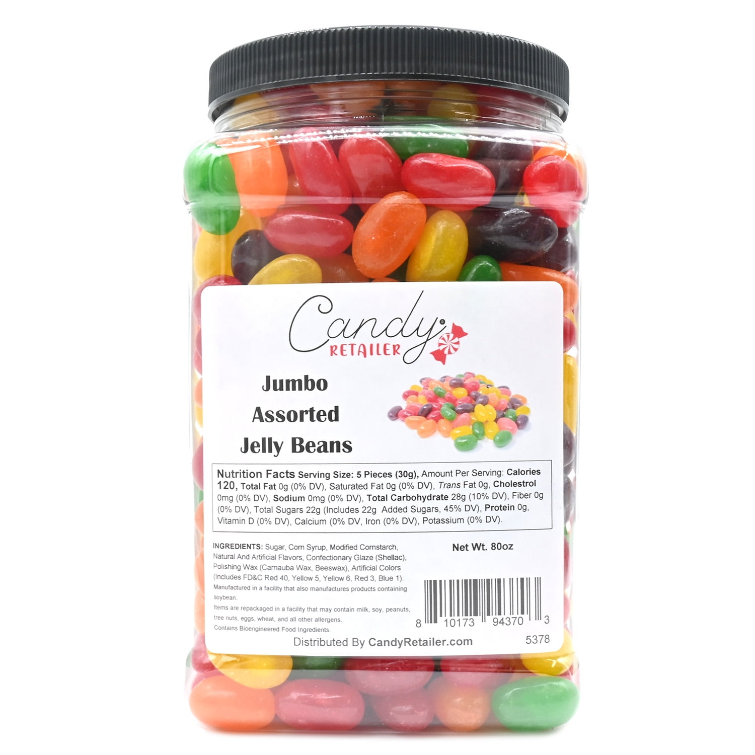 Candy Retailer Jumbo Jelly Beans (Assorted, 5 Lb)
