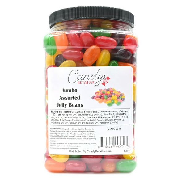 Candy Retailer Jumbo Jelly Beans (Assorted, 5 Lb)