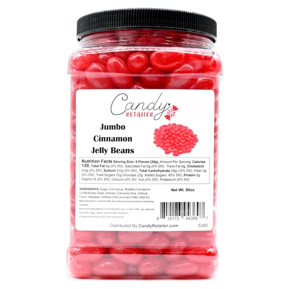 Candy Retailer Jumbo Jelly Beans (Cinnamon, 5 Lb)