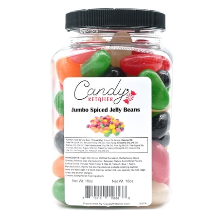 Candy Retailer Jumbo Jelly Beans (Spiced, 1 Lb)
