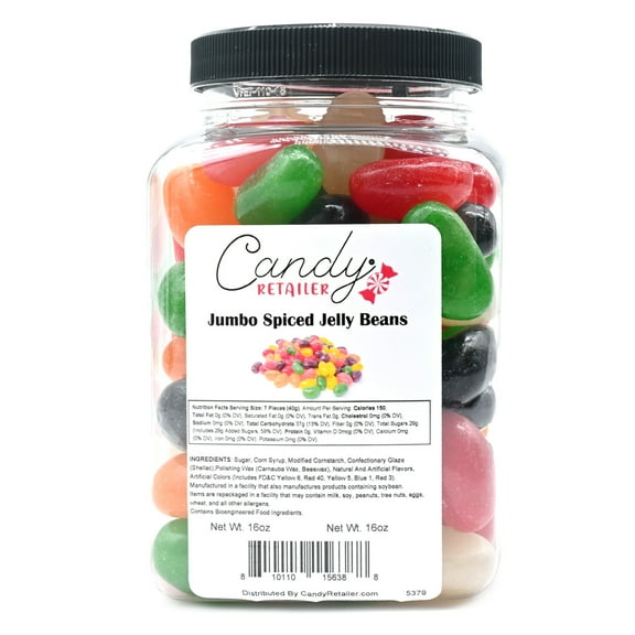 Candy Retailer Jumbo Jelly Beans (Spiced, 1 Lb)