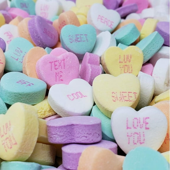 Candy Retailer Large Conversation Hearts 2 Lb