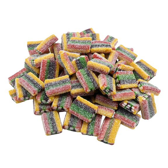 Candy Retailer Rainbow Bricks Licorice Candy Delicious Fruit Flavored Sugar Coated 1 Pound