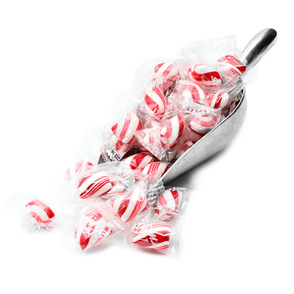 Candy Retailer Red and White Mint Individually Wrapped 1 Lb