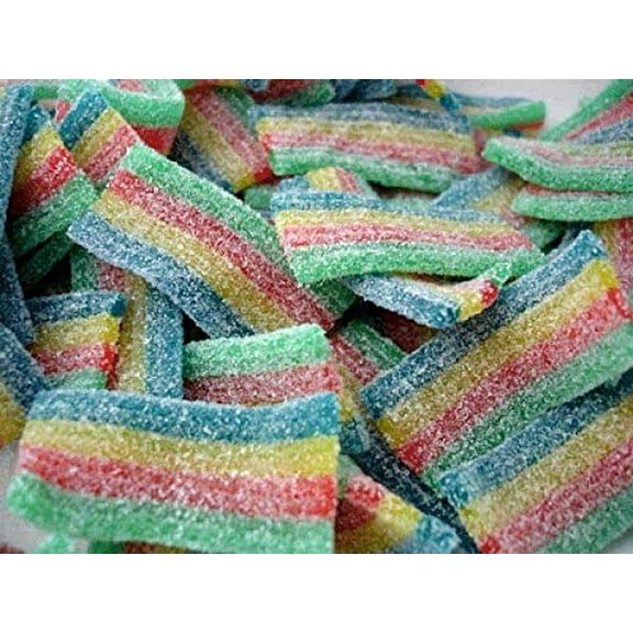 Candy Retailer Sour Candy Belts (2 Lb, Rainbow Bites)