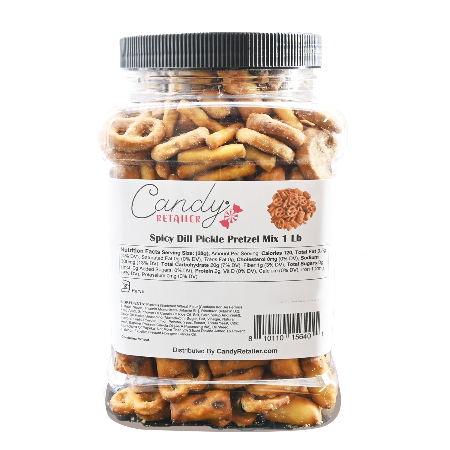 Candy Retailer Spicy Dill Pickle Pretzel Mix 1 Lb