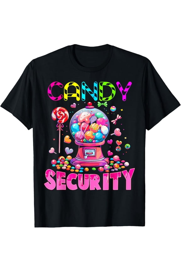 Candy Security Candyland Costume Kids Teens Adult T-Shirt Shirts