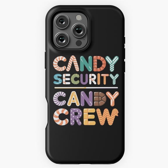 Candy Security Crew Funny Phone Case for iPhone 16 15 14 13 12 11 Pro Max M5902345