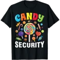 thumbnail image 1 of Candy Security Funny Halloween Costume T-Shirt tee, 1 of 4