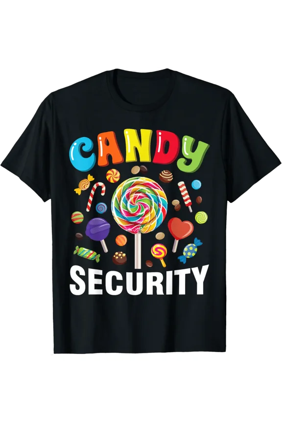 Candy Security Funny Halloween Costume T-Shirt tee