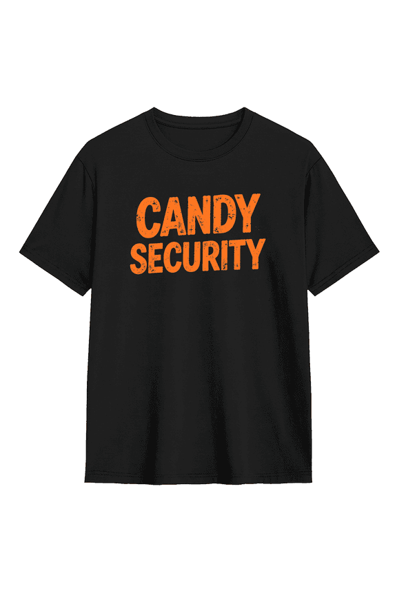 Candy Security Party Art Cool Graphic Tee for Men and Women, Amusing Hiking Cotton Short Sleeves T-Shirt