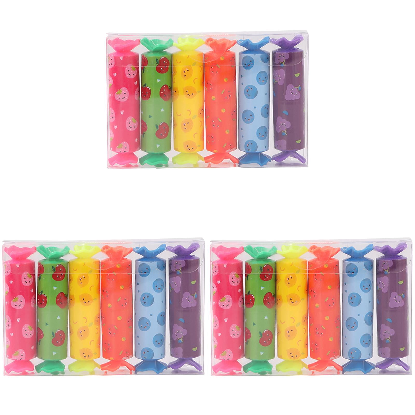 Candy Shaped Highlighter Set Strawberry Pattern Cute Portable Aesthetic ...