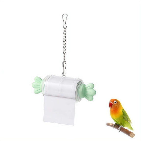 Candy Shaped Shredding Paper Bird Toy, Foraging Chewing Strip Toy for Cockatiel & Budgie, Stress Relief Cage Decor for Parrot Entertainment