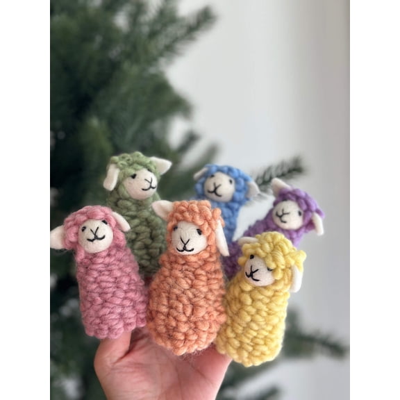 Candy Sheep finger puppet - Set of 6