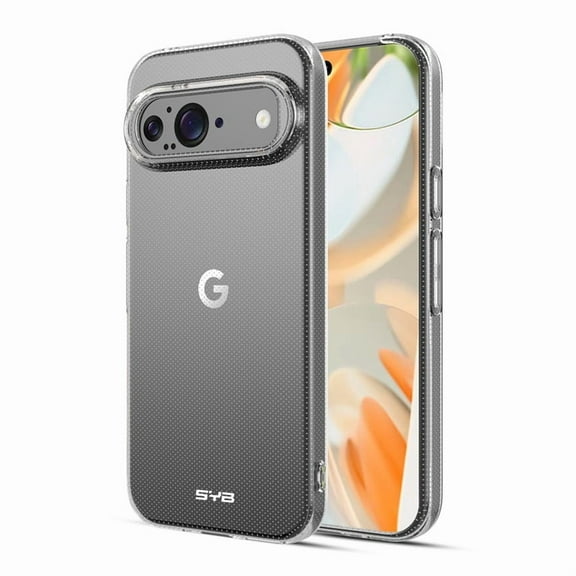 Candy Skin Cover Slim Fit Rubber Gel Gummy Silicone TPU Case for Google Pixel 9 - Glossy Transparent Clear