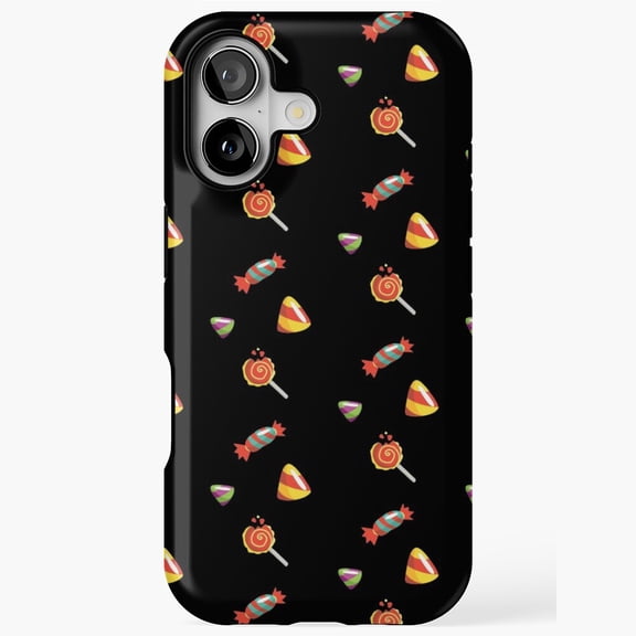 Candy Stash Cartoon Illustration Tough Case for iPhone 17 16 15 14 13 12 11 Pro Max