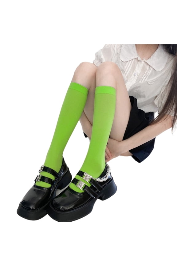 Candy Stockings Tube Socks Velvets Calf Socks Colofrul Knee High Socks for Halloween Cosplays