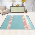 thumbnail image 1 of Candy Stripe Pattern 63''x48'' Plush Memory Foam Bath Mat, Soft, Absorbent, Non Slip, Durable, 1 of 7