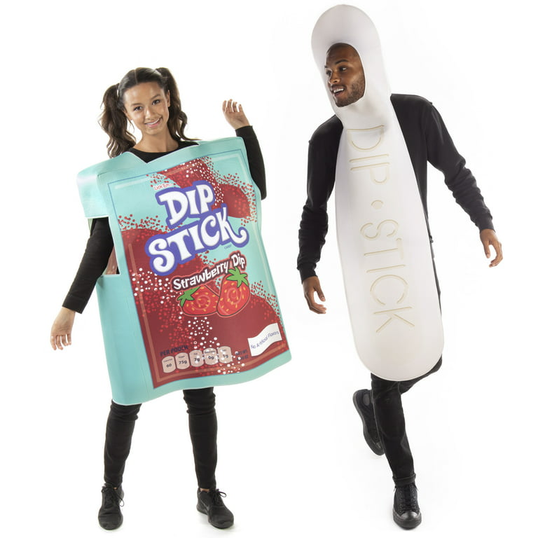 Candy Sugar Packet & Dip Stick Couples' Costumes - Funny One Size Food  Outfits 