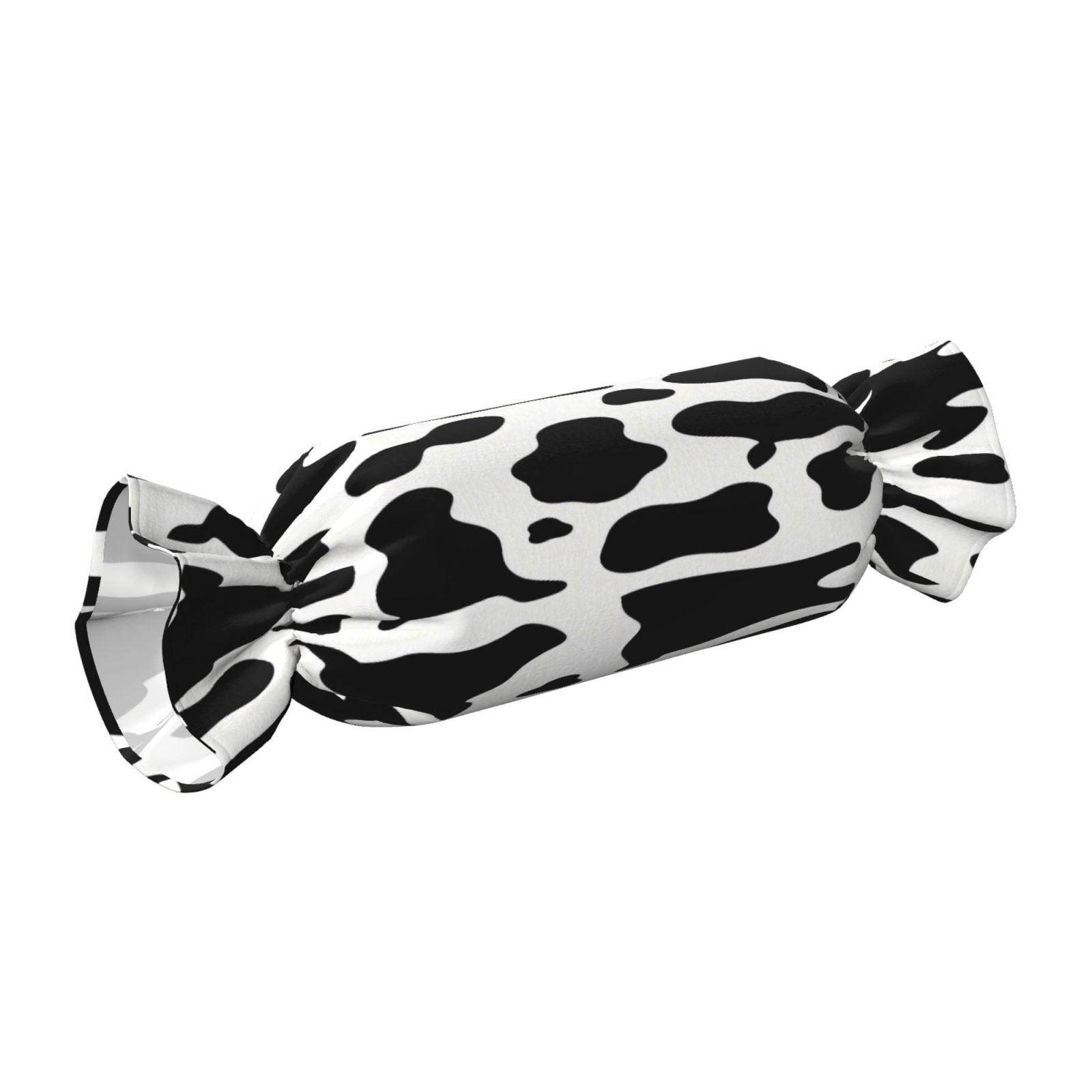 Candy Throw Pillow Travel Cervical Pillow Cylindrical Neck Body Cushion With Insert For Bed Couch Home Decor 9.8x24.4in Simple Cow Print Pattern, Vector Art Style_4