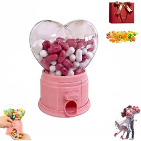 Candy Twisters Machines ,Valentines Cute Mini Heart-Shaped Candy Twisters Machines Desktop Dispenser For Romantic Decoration And Candy,Not Included