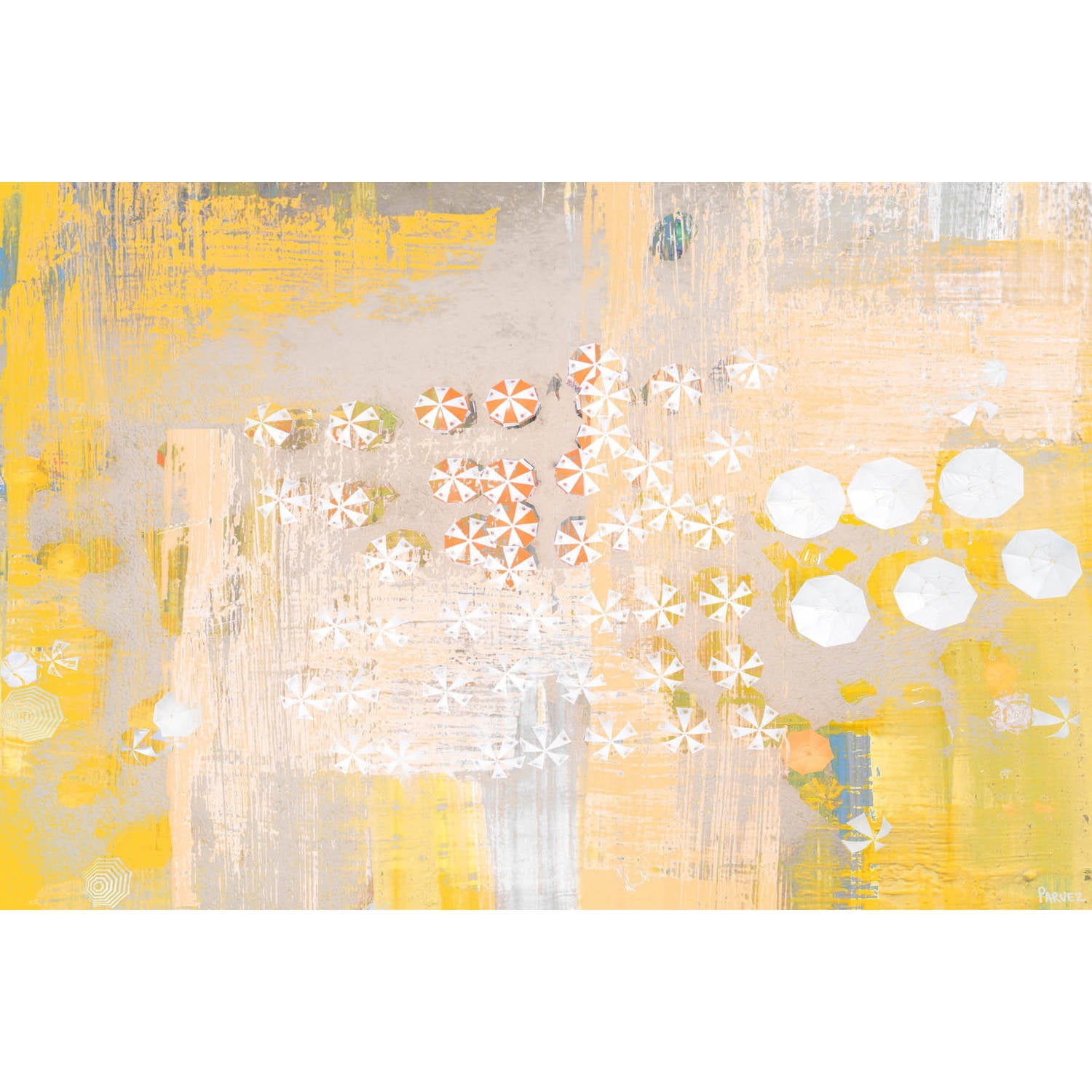 "Candy Umbrellas" Painting Print on Wrapped Canvas