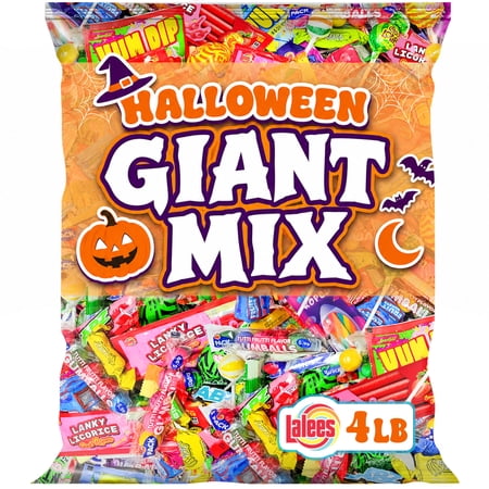 Lalees Assorted Candy Mix, 4 lb Bulk Individually Wrapped Candy Variety Pack for Piñatas, Goodie Bags, Candy Bowls, Party Favors & Events