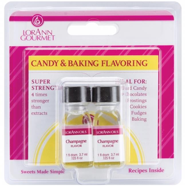 Candy and Baking Flavoring, 0.125oz Bottle, 2/Pkg