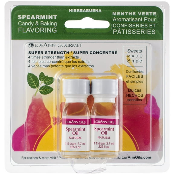 Candy and Baking Flavoring, 0.125oz Bottle, 2/Pkg