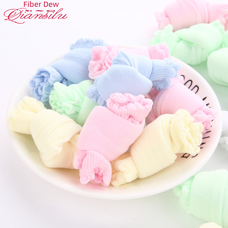 Candy-colored Disposable Short Silk Socks For Children Students ...