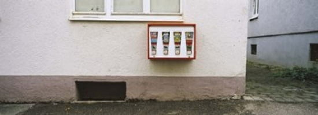 Candy vending machine on the wall Stuttgart Baden-Wurttemberg Germany Canvas Art - Panoramic Images (18 x 7)