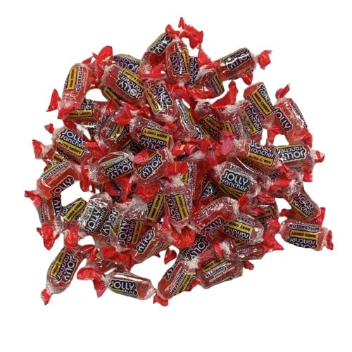 CandyKrave Jolly Rancher Premium Flavored Hard Candy - Individually Wrapped - Bulk Candy Bag - Long-Lasting Fruit Flavor Delight - Resealable Bag (2 Pound, Awesome Reds)