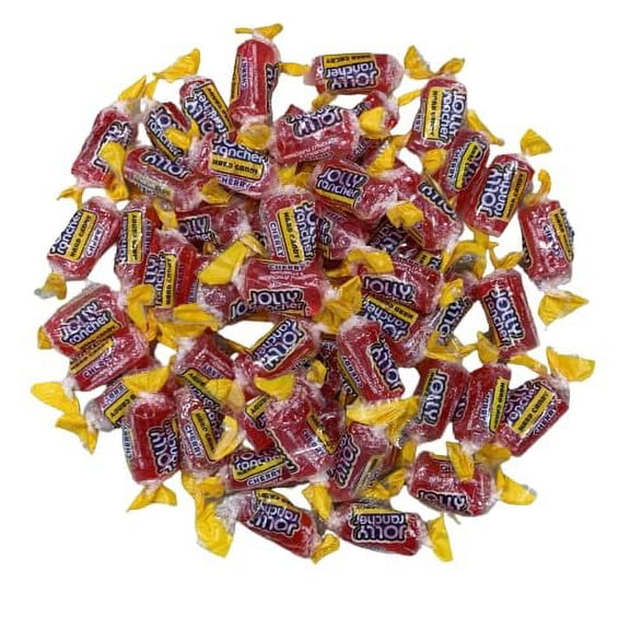CandyKrave Premium Cherry Flavored Hard Candy - Individually Wrapped - Bulk Candy Bag - Long-Lasting Fruit Flavor Delight - 2 pound Resealable bag