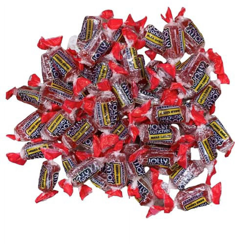 CandyKrave Premium Strawberry Flavored Hard Candy - Individually Wrapped - Bulk Candy Bag - Long-Lasting Fruit Flavor Delight - 3 pound Resealable bag