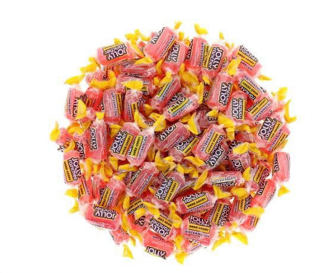 CandyKrave Premium Watermelon Flavored Hard Candy - Individually Wrapped - Bulk Candy Bag - Long-Lasting Fruit Flavor Delight - 1.5 pound Resealable bag