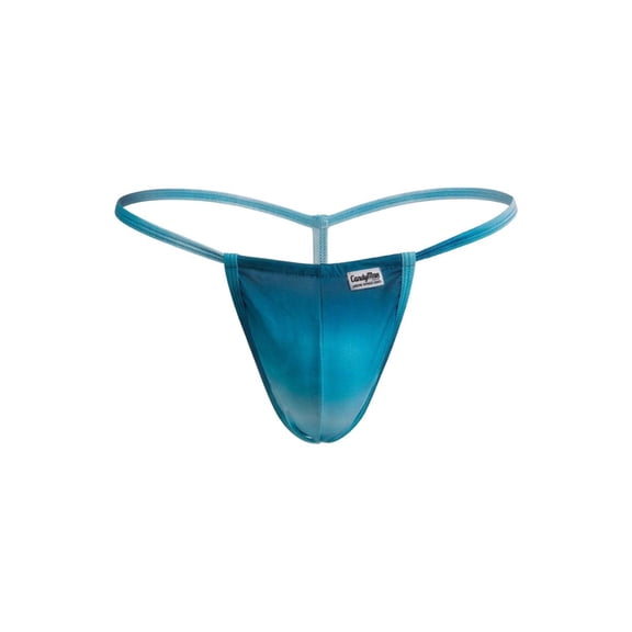 CandyMan Fashion Style 9586 G-String Color Blue Print Size XL