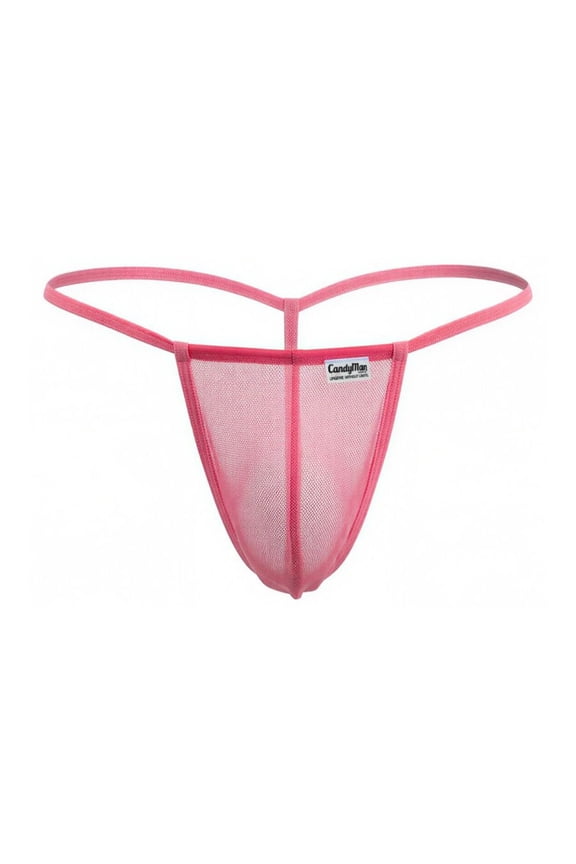 Fashion Style 9586 G-String Color Pink Mesh Size XL