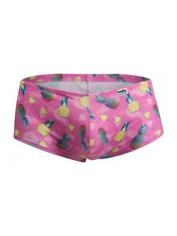 Fashion Style 99922 Trunks Color Printed Pink Size L/XL