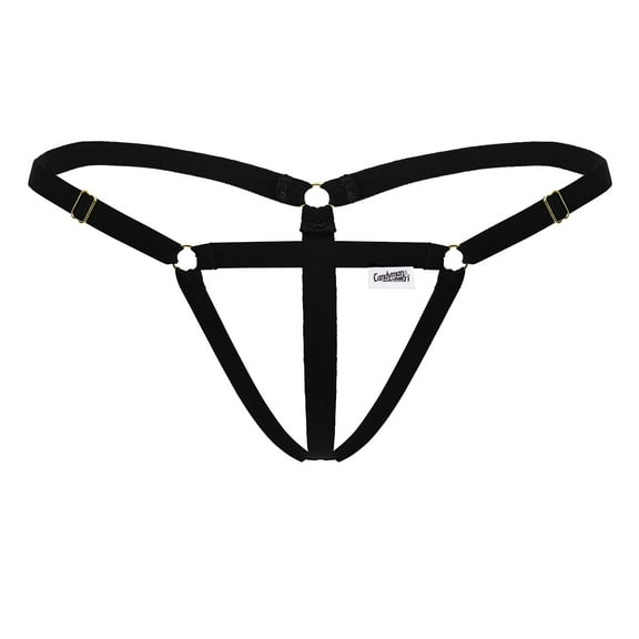 CandyMan Fashion Thongs Color Black Size L/XL