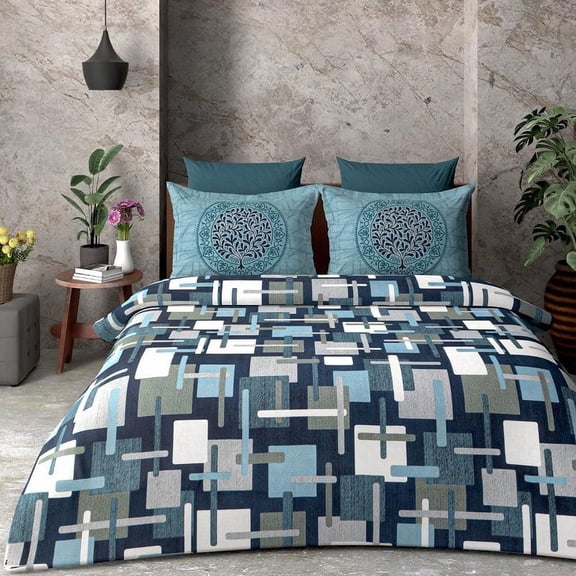 CandyPenguin Premium Cotton Bedding Set, Turquoise