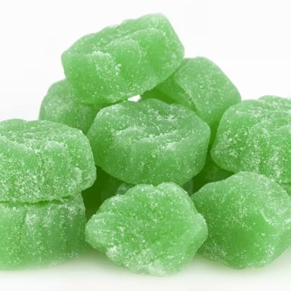 CandyRama Fruit Slices Jelly Candy, Soft Chewy Spearmint Flavor, 1lb