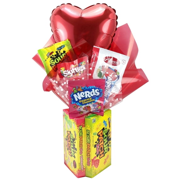 Candyblossom, Valentines, Sourpatch, Food Gift Assortment, 2 Count, Sweet Crunchy Bites