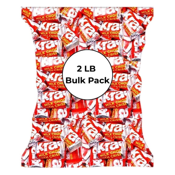 Candykrave Hershey's Krackel Chocolate Candy 2lb Bag - Bulk Individually wrapped Chocolate Bars candy, Bulk chocolates Candy for Easter, Snacking, Pinata, Celebrations, Gifting & More!